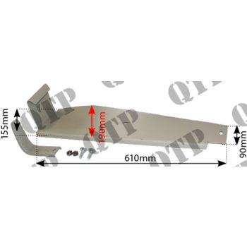 Massey Ferguson Foot Board 20 35 c/o Brackets RH *NO HOLES* - 61534