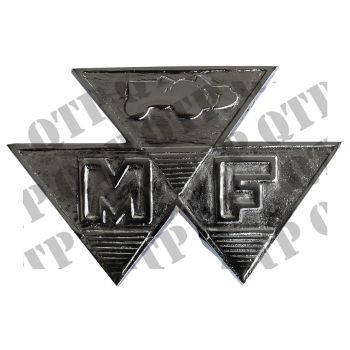Massey Ferguson Badge 65 Triangle Chrome - 61686