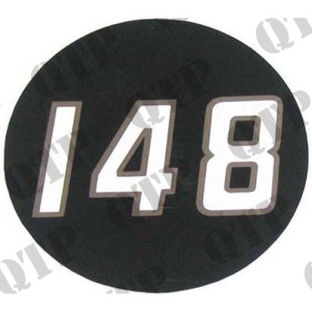 Massey Ferguson Decal 148 Round - Sticker Only - PACK OF 2 - PRICE PER UNIT - 61771