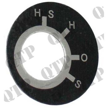 Massey Ferguson Badge - Ignition Switch Positions 35 - PACK OF 2 - PRICE PER UNIT - 61785