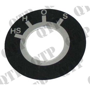 Massey Ferguson Badge - Ignition Switch Position 135 - 61786