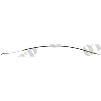 Massey Ferguson Hand Throttle Cable 4200 4300 - Thread Diameter: 8mm, Overall Length: 940mm, Outer Cable: 750mm - 61886