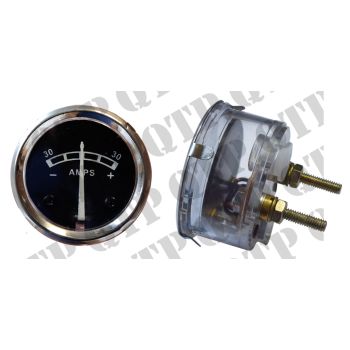 Massey Ferguson Ammeter Plastic Lucas Type - 12 Volt - 30 Amps - Lucas Type - 62062