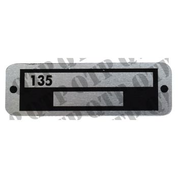 Massey Ferguson Badge 135 for Serial Number - 62209