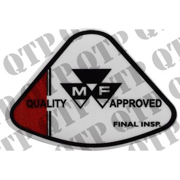 Massey Ferguson Decal 100 Quality Approved Final Inspection - 62226
