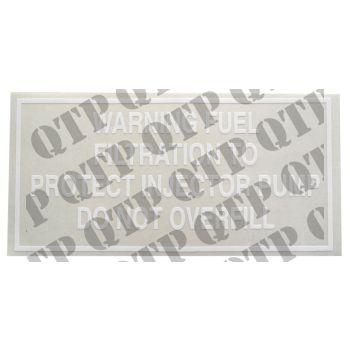 Massey Ferguson Decal 100 Fuel Filtration Warning - 62498