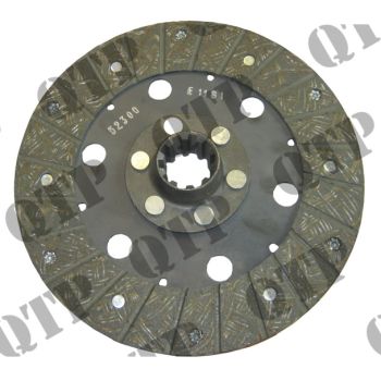 Massey Ferguson Clutch Disc TE20 10 Spline 9" - Size: 9", Main, 10 Spline, Organic - 62836