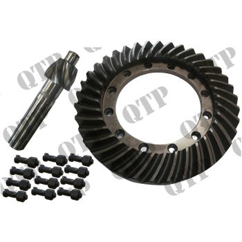 Massey Ferguson Crown Wheel & Pinion 35 135 240 C/O Nuts & - c/o Nuts & Bolts 6 x 37 Pinion 252 mm - 63374
