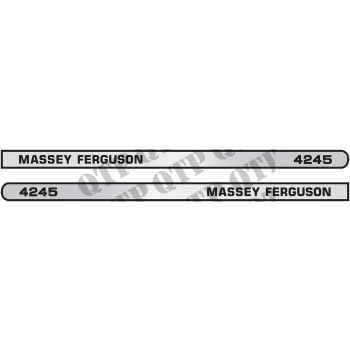 Massey Ferguson Decal Kit 4245 RH LH Standard Bonnet - 64453