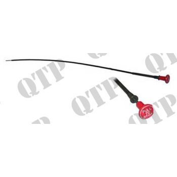 Massey Ferguson Stopper Cable 690 698T 965mm - Thread Diameter: 10mm, Overall Length: 970mm - 6492