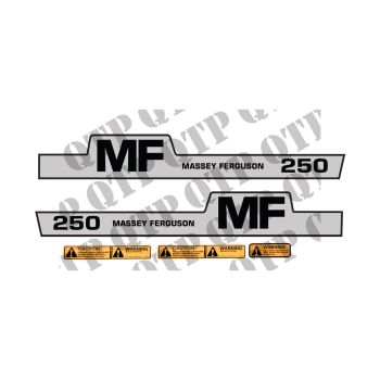 Massey Ferguson Decal Kit 250 Old Type - 65009