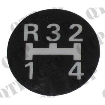 Massey Ferguson Gear Lever Knob Decal 290 - 6518