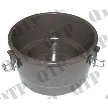 Massey Ferguson Oil Bath Filter Bowl 165 Air Filter - Width: 180mm Depth: 98mm Bottom: 160mm - 6929